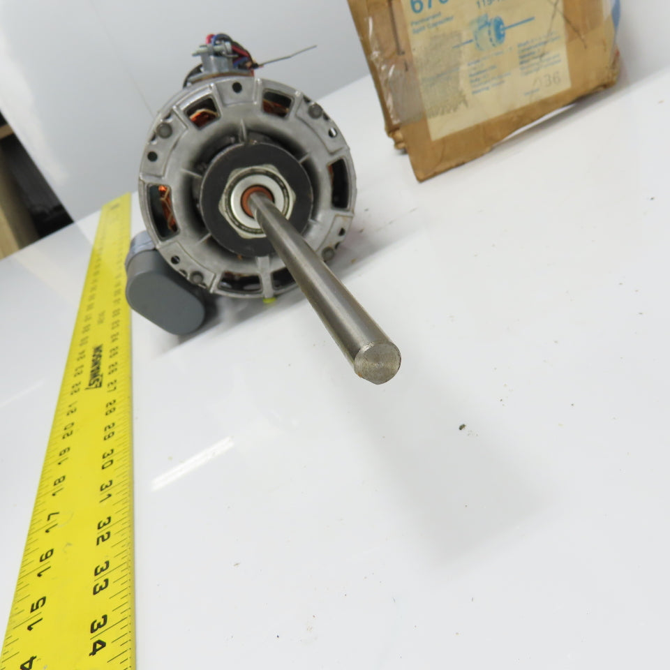 Magnetek DE3G111N 1/6HP Dual Shaft Electric Motor 1Ph 115V 2.7A 1/2" Shaft