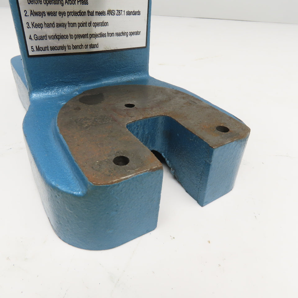 Model No. 0 Arbor Press C-Frame Assembly Replacement 3" Throat