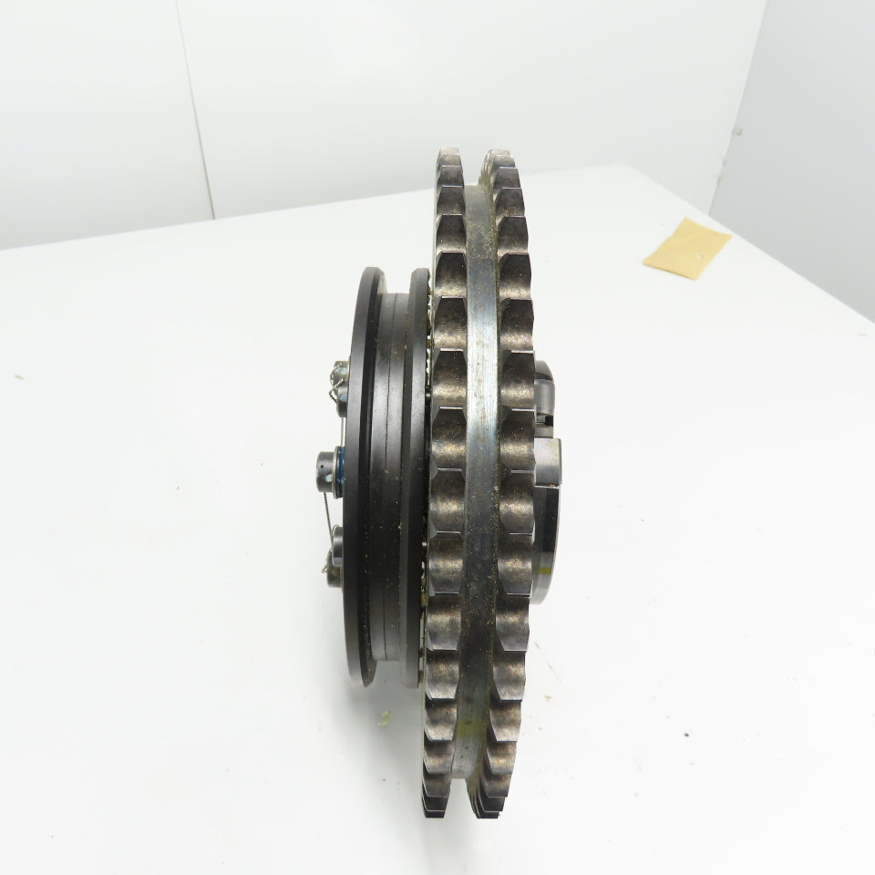 CKS OUC-1249-02 Double Strand Roller Chain Sprocket 52-Tooth 2-3/16" Bore