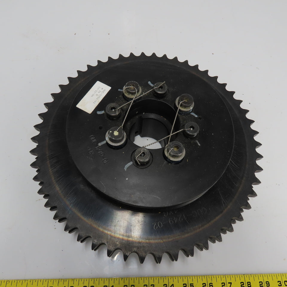 CKS OUC-1249-02 Double Strand Roller Chain Sprocket 52-Tooth 2-3/16" Bore