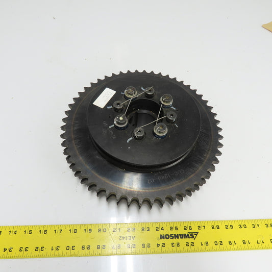 CKS OUC-1249-02 Double Strand Roller Chain Sprocket 52-Tooth 2-3/16" Bore