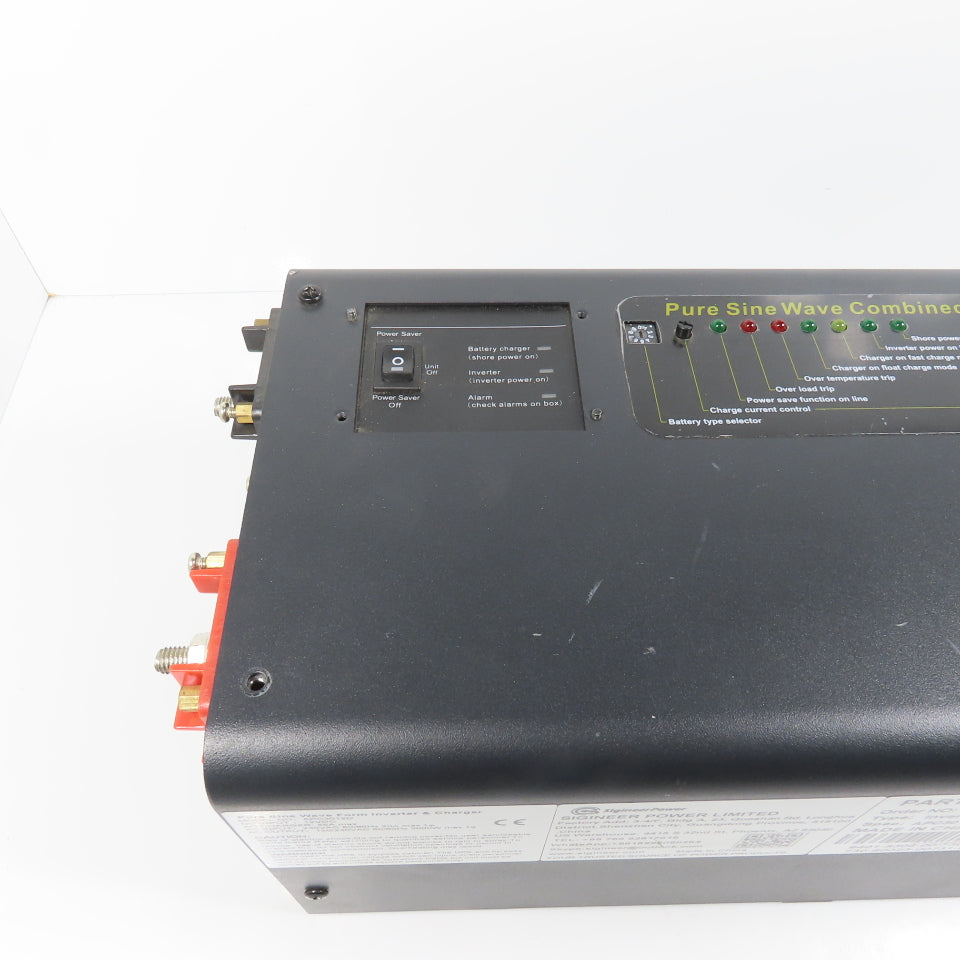 Sigineer APC3012D 3000W 12V To 120/240V 1PH Pure Sine Wave Inverter Charger 80A