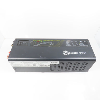 Sigineer APC3012D 3000W 12V To 120/240V 1PH Pure Sine Wave Inverter Charger 80A