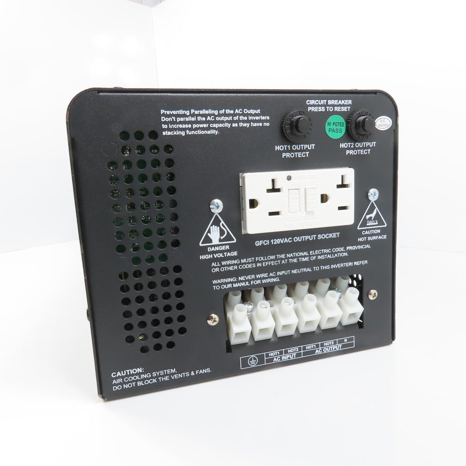 Sigineer APC3012D 3000W 12V To 120/240V 1PH Pure Sine Wave Inverter Charger 80A