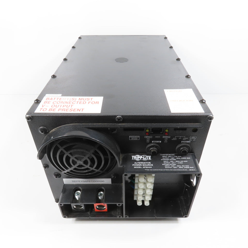Tripp-Lite APS2424 2400W APS DC/AC Inverter/Charger 24VDC 120V 14/55A Charge