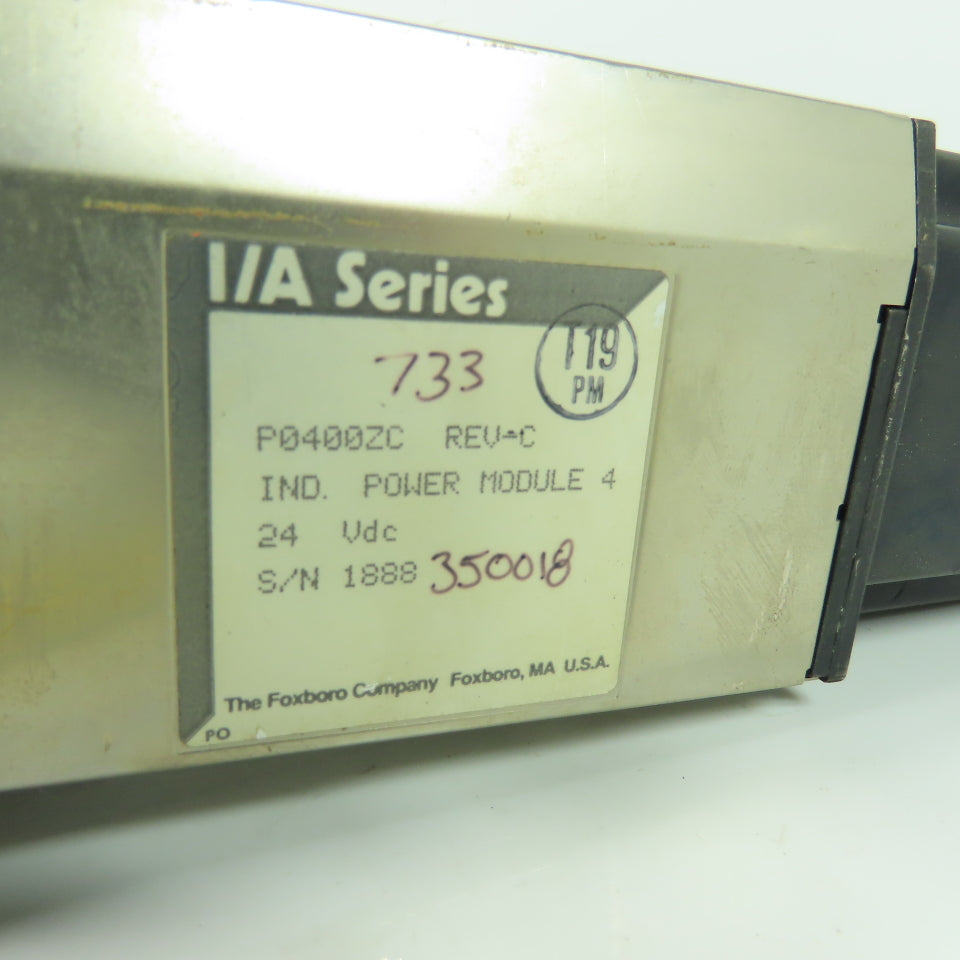 Foxboro P0400ZC I/A Series Power Supply Module 4 Rev C 24VDC