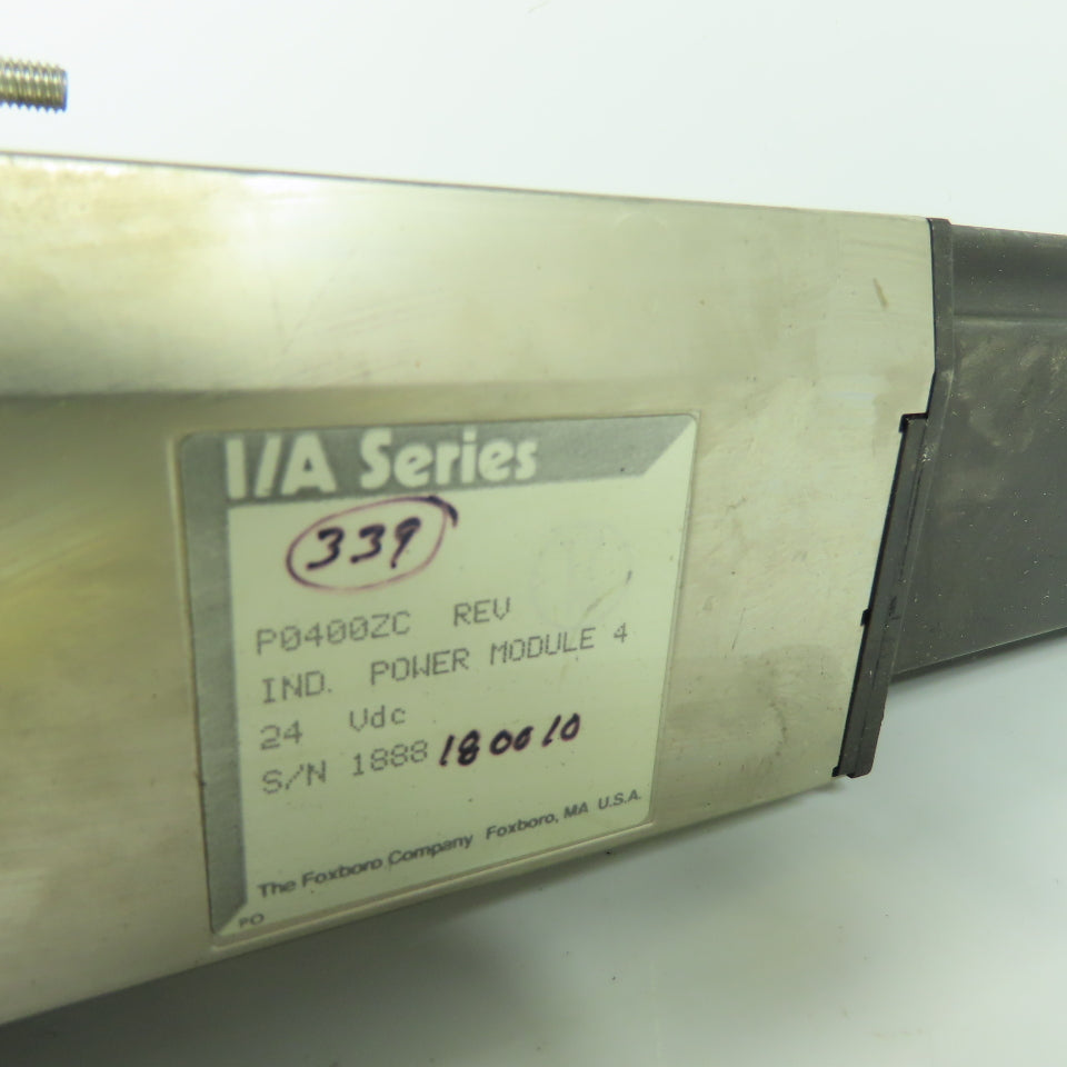 Foxboro P0400ZC I/A Series Power Supply Module 4 24VDC