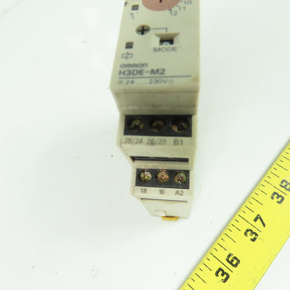 Omron H3DE-M2 Multifunction Timer Relay 24-230V 0.1Sec To 120Hr