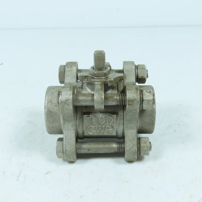 Jamesbury 3C-3600MT-3 3/4" Stainless Steel Socket Weld Ball Valve 1000CWP CF8M