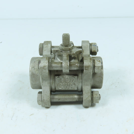 Jamesbury 3C-3600MT-3 3/4" Stainless Steel Socket Weld Ball Valve 1000CWP CF8M