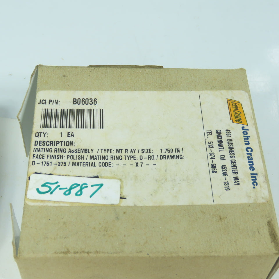 John Crane B06036 Mating Ring Assembly Type MTRAY 1.750"