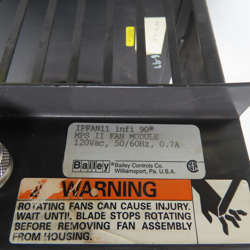 Bailey IPFAN11 Infi 90 MPS II Fan Module 120VAC 0.7A 50/60Hz