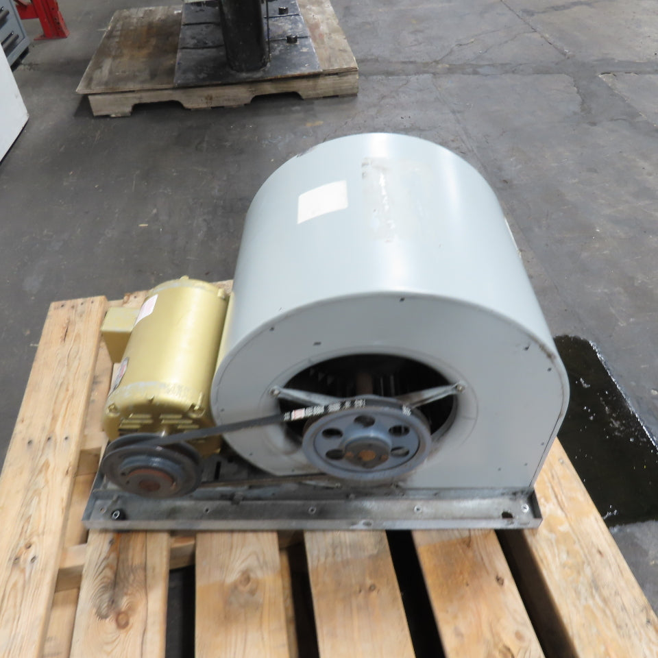 3HP Belt Driven Forward Curve Squirrel Cage Blower 230/460V 3Ph 1760RPM