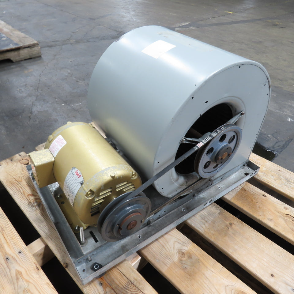 3HP Belt Driven Forward Curve Squirrel Cage Blower 230/460V 3Ph 1760RPM