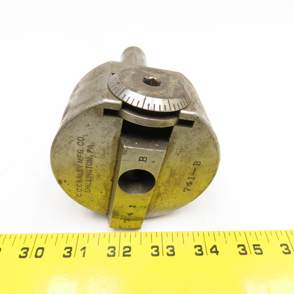 C.C Craley Mfg. 741-B 3/4" Boring Bar Holder Incremental Adjustment MT4 Shank