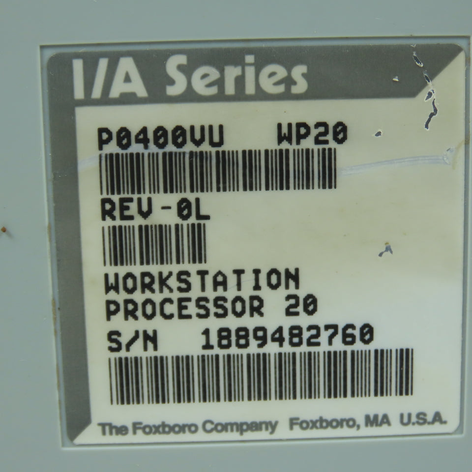 Foxboro P0400VU Rev 0L I/A Series Workstation Processor 20