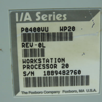 Foxboro P0400VU Rev 0L I/A Series Workstation Processor 20
