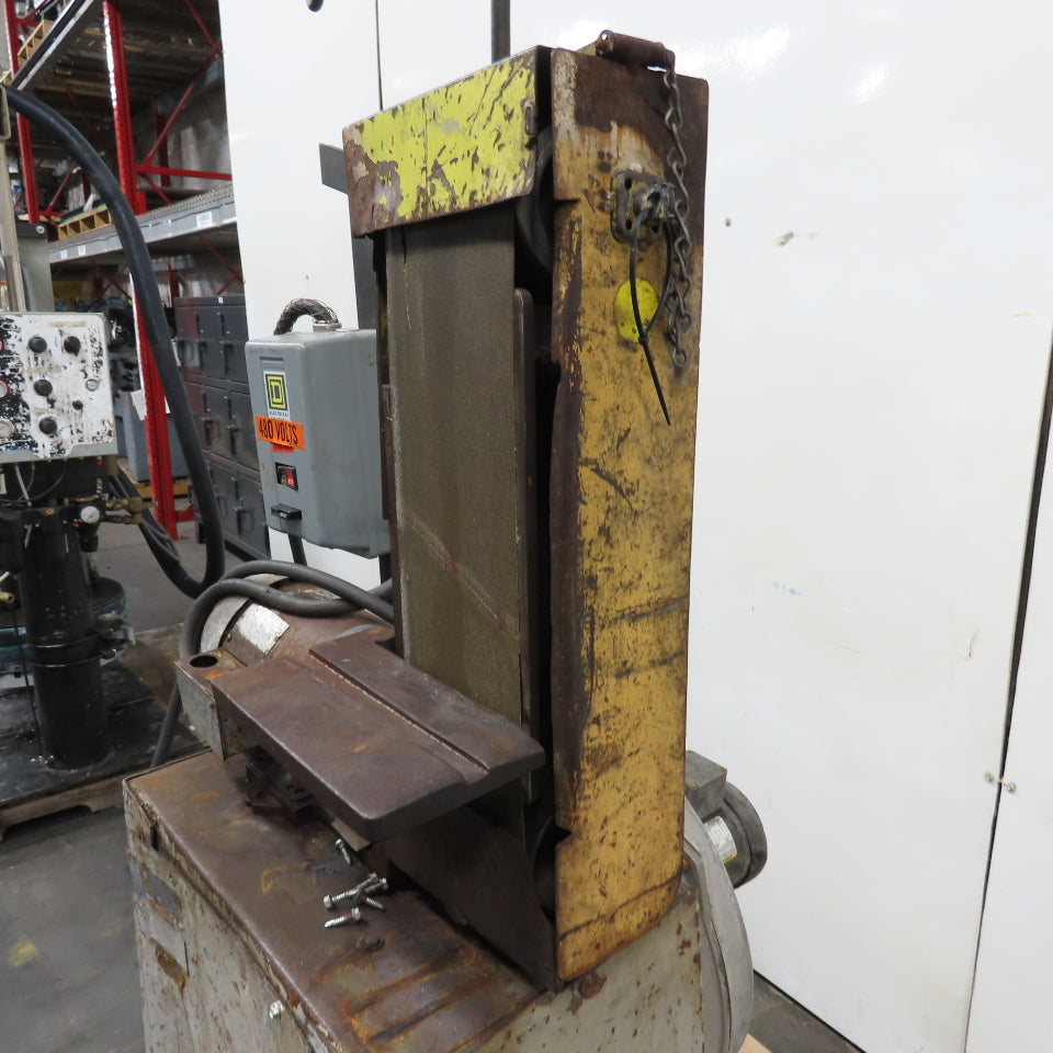 3HP 6" W Vertical Belt Sander 3Ph 230/460V W/Vacuum Base