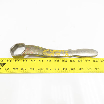 Vintage 1-1/2" Box Wrench Lathe Handle 6 Point 11-1/2" OAL