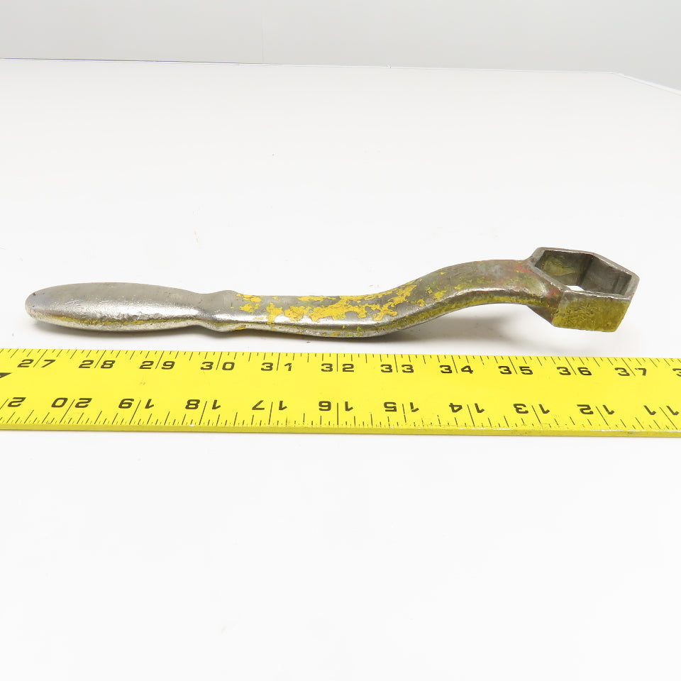 Vintage 1-1/2" Box Wrench Lathe Handle 6 Point 11-1/2" OAL