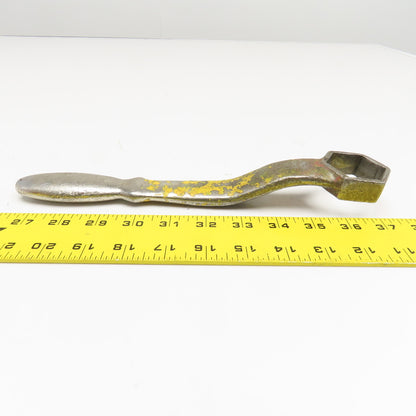 Vintage 1-1/2" Box Wrench Lathe Handle 6 Point 11-1/2" OAL