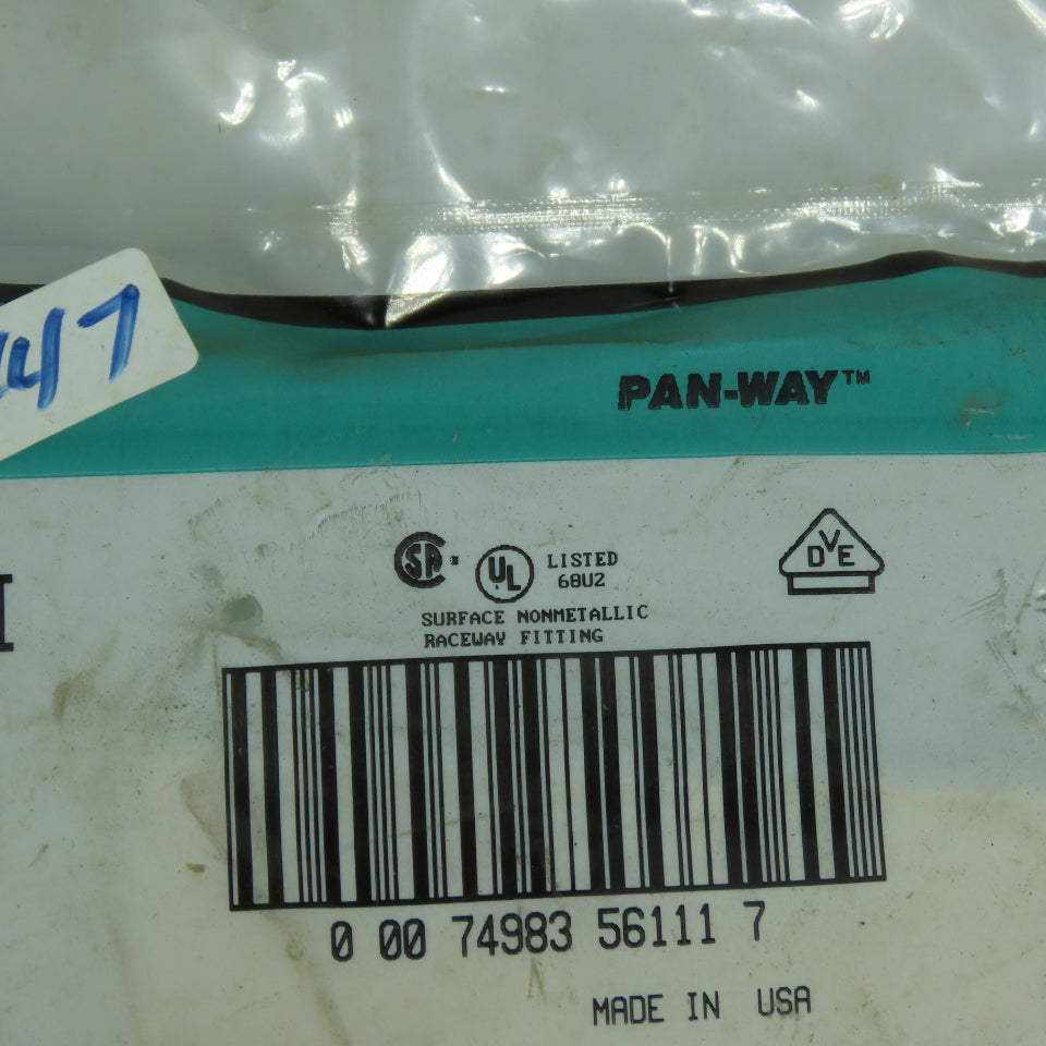 Panduit T3RAEI Type T3 Non-Metallic Surface Raceway Right Angle Lot Of 2