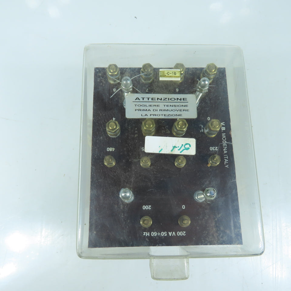 VB Modena C213736-03/00 Transformer 200VA Pri 0-200-480V Sec 0-8V