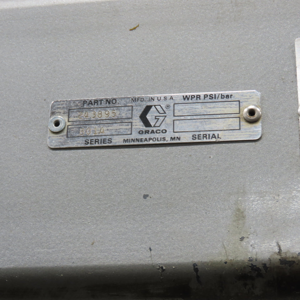 Graco Bulldog 974364 Therm-O-Flow Hot Melt Transfer Pump Drum Unloader 480V 3Ph