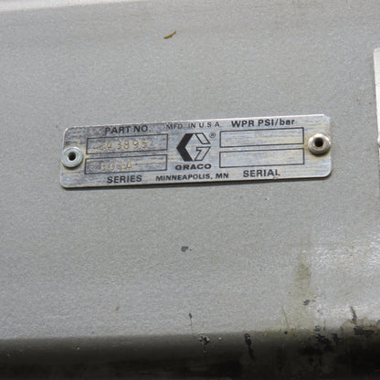 Graco Bulldog 974364 Therm-O-Flow Hot Melt Transfer Pump Drum Unloader 480V 3Ph
