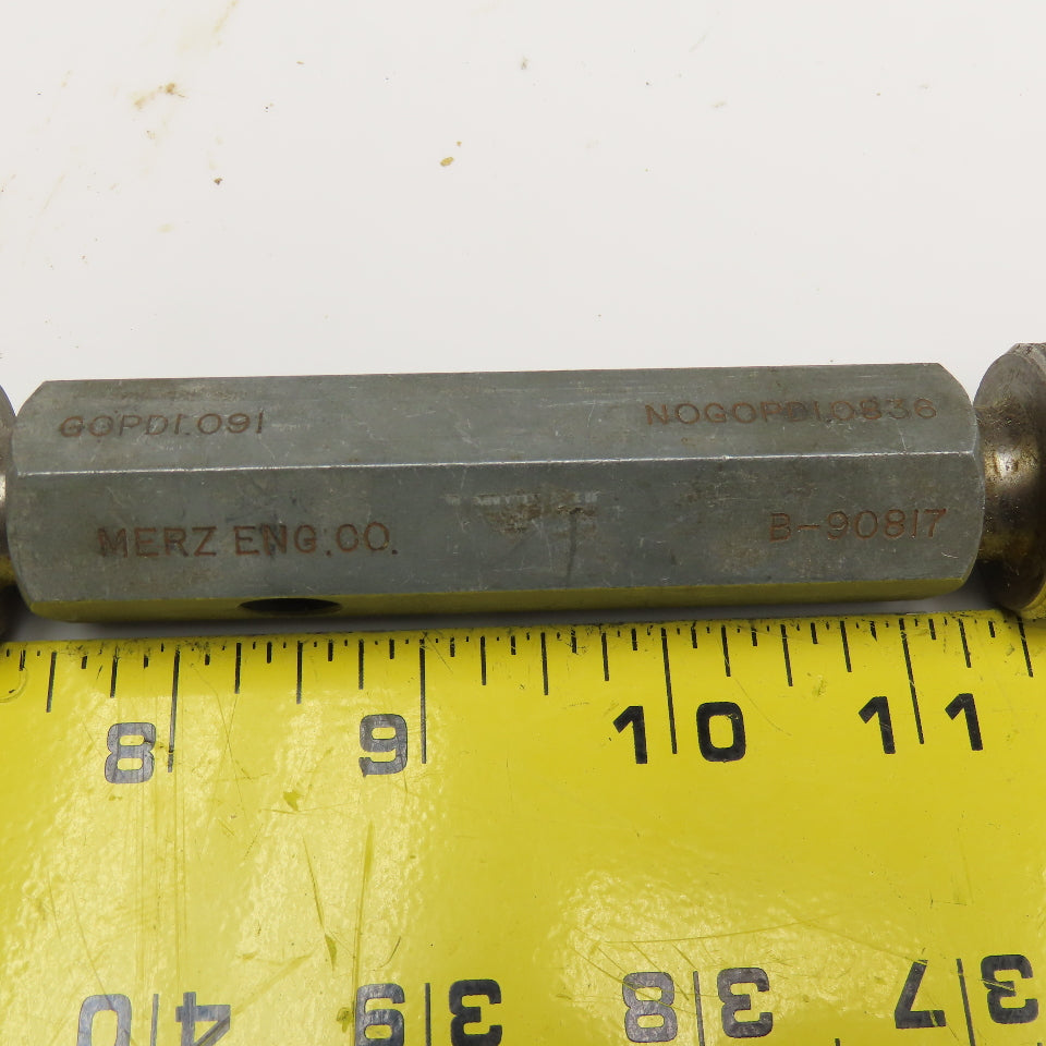 Merz Eng. 1.125-20NS-1 Thread Gauge Go 1.091 No Go 1.0836