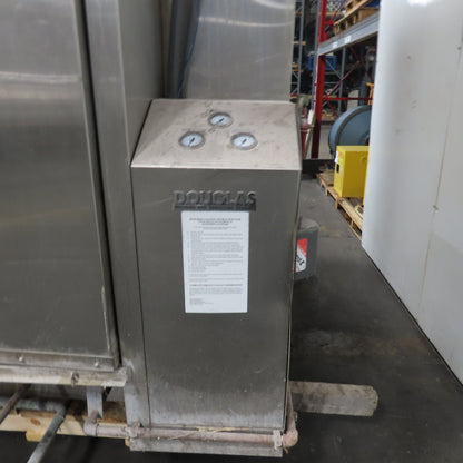 Douglas 2566-SCSGPR Stainless Steel Walk-In Rack Batch Washer 38W x 84H x72"Deep