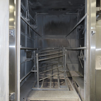 Douglas 2566-SCSGPR Stainless Steel Walk-In Rack Batch Washer 38W x 84H x72"Deep