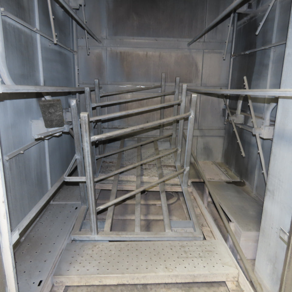 Douglas 2566-SCSGPR Stainless Steel Walk-In Rack Batch Washer 38W x 84H x72"Deep