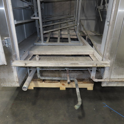 Douglas 2566-SCSGPR Stainless Steel Walk-In Rack Batch Washer 38W x 84H x72"Deep