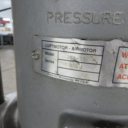 Graco Bulldog 971267 Therm-O-Flow Hot Melt Transfer Pump Drum Unloader 480V 3Ph