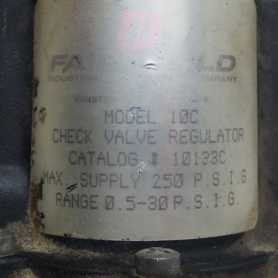 Fairchild 10C 3/8" NPT Compressed Air Check Valve Regulator 250PSI