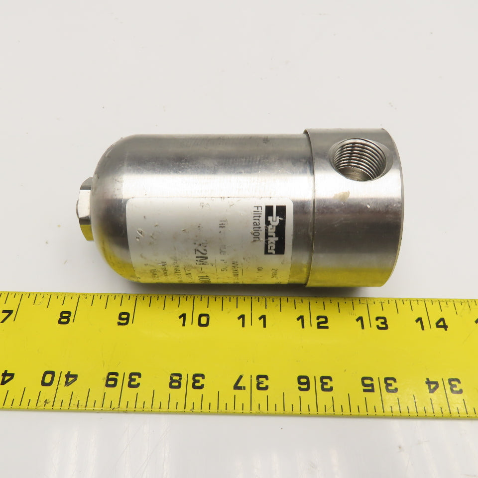 Parker 32M-10H10-025A 1/2" NPT Stainless Steel Coalescing Filter 350°F