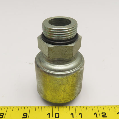 Gates 16G-16MB 1" (-16) Hose ID x 1" Male ORB Straight Mega Hose Crimp Fitting
