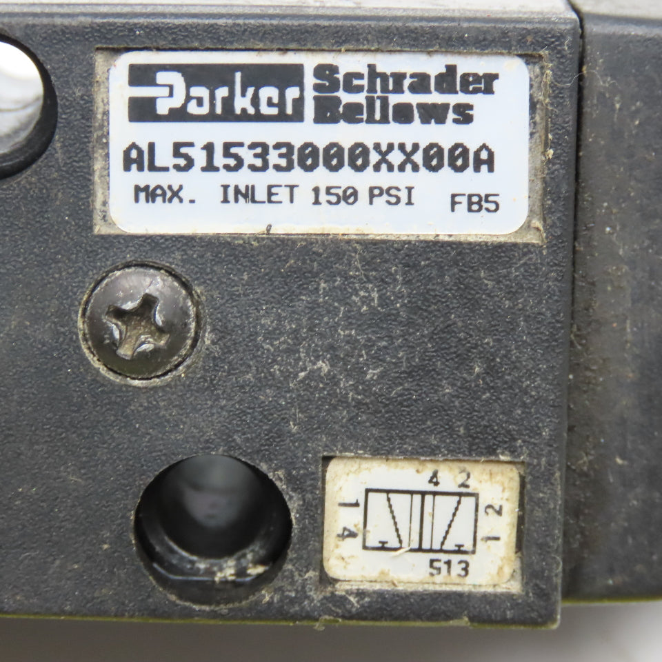 Parker AL51533000XX00A Valvair 2 Position Pneumatic Directional Valve Air Pilot