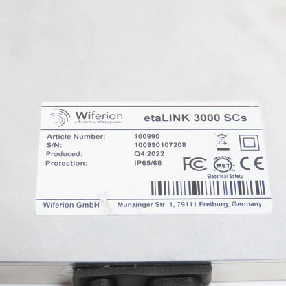 Wiferion 100990 etaLINK 3000 SCs Wireless Charger Panel