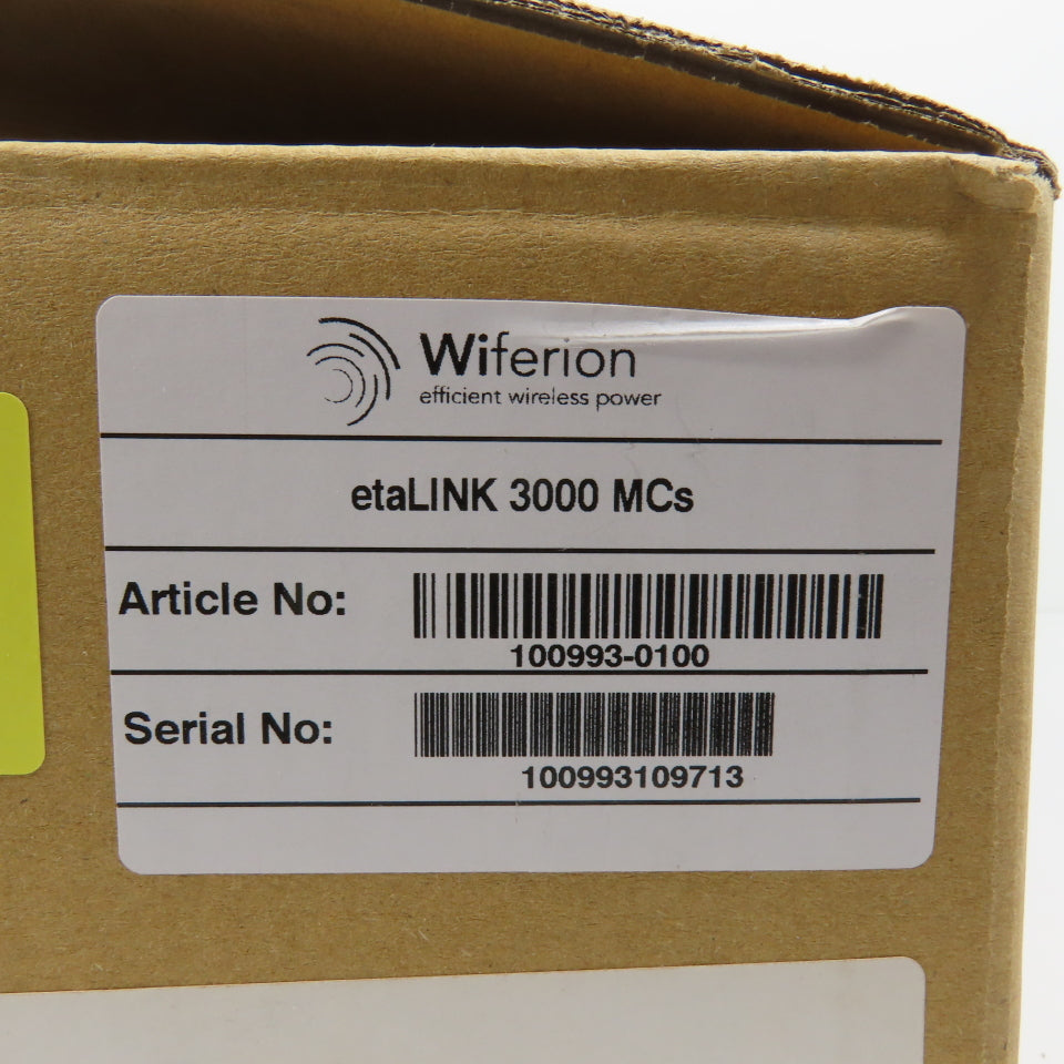 Wiferion 100993 etaLINK 3000 MCs Wireless Charger Panel NEW