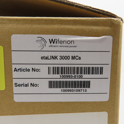 Wiferion 100993 etaLINK 3000 MCs Wireless Charger Panel NEW