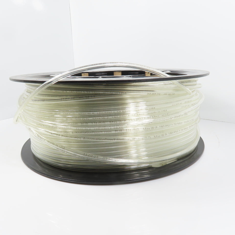Automation Direct Nitra PU14CLR500 Clear Polyurethane Tubing 1/4" OD x 400' L