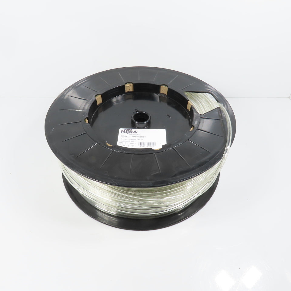 Automation Direct Nitra PU14CLR500 Clear Polyurethane Tubing 1/4" OD x 400' L