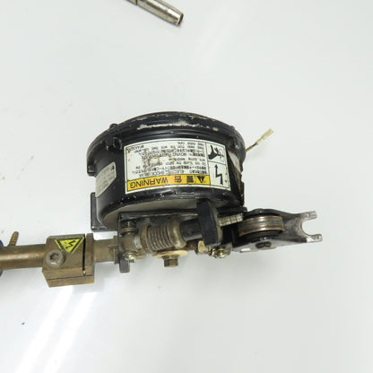 Yaskawa PMEE-12-KB31 Gearbox Wire Feed Unit 24VDC 5A 144RPM 1/25 Ratio W/Mig Gun