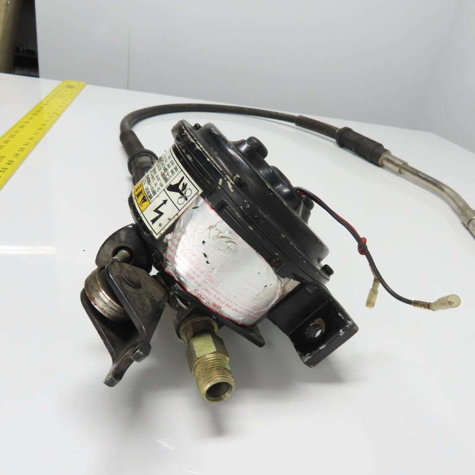 Yaskawa PMEE-12-KB31 Gearbox Wire Feed Unit 24VDC 5A 144RPM 1/25 Ratio W/Mig Gun