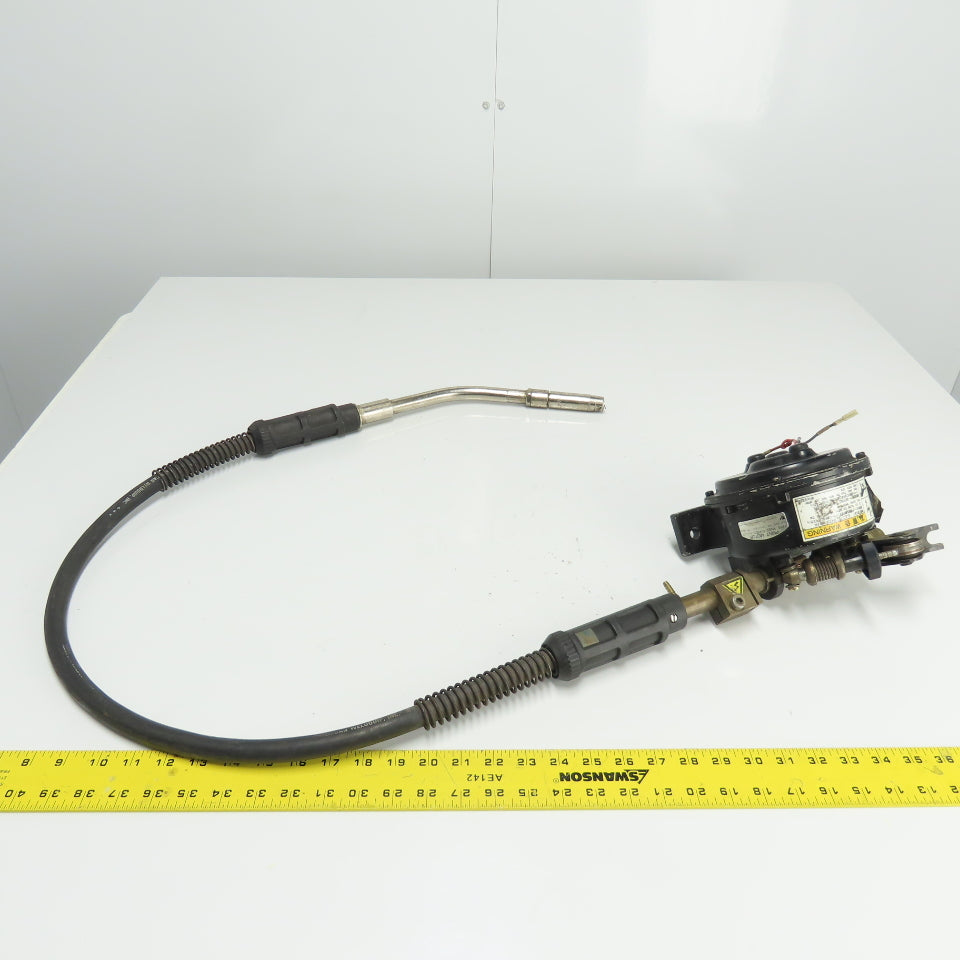 Yaskawa PMEE-12-KB31 Gearbox Wire Feed Unit 24VDC 5A 144RPM 1/25 Ratio W/Mig Gun