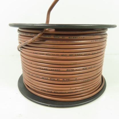 Cerrowire 18AWG 2-Strand 18/2 Brown Thermostat Wire CL2R Or CMR 500'