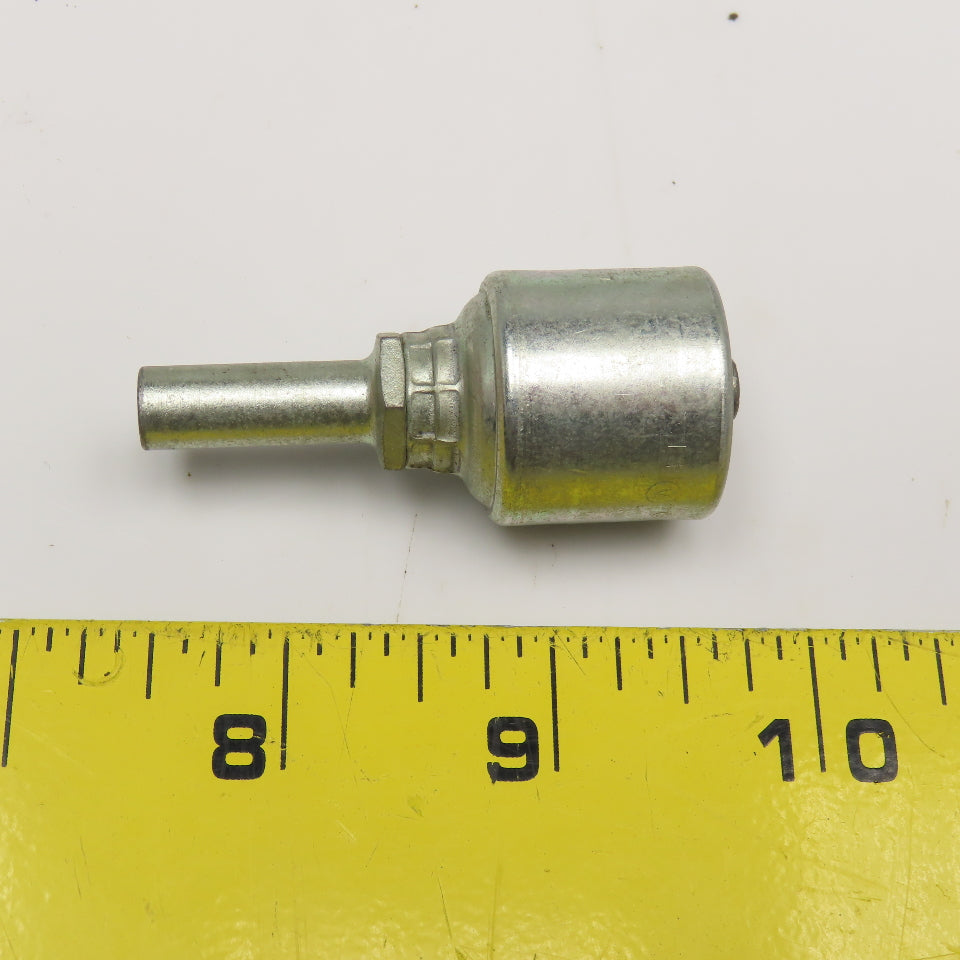 Gates 4G-8MLSP 8mm ID Hose x 8mm ID Metric Hose Mega Crimp Stand Pipe Fitting