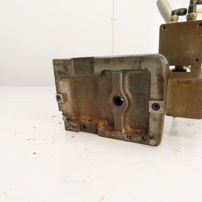Cylinder Actuated Lathe Tailstock Dead Center 4" Centerline W/Valve (Bison Style
